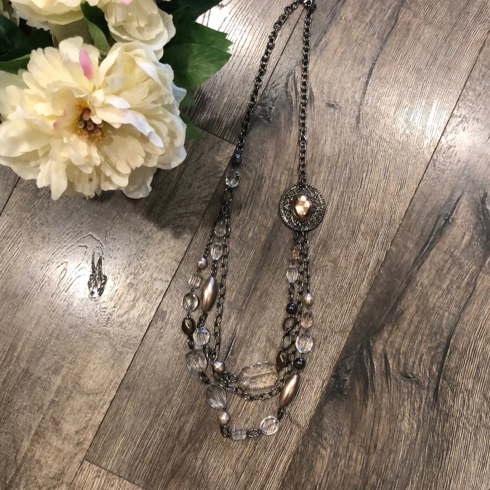 Long statement necklace